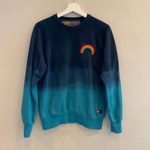 Aviator Nation Rainbow Fade Crewneck Sweatshirt